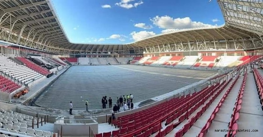 Kahramanmaraşspor ile 2.ligde mücadele edecek olan takımın Yeni stadyumunda sona yaklaşıldı