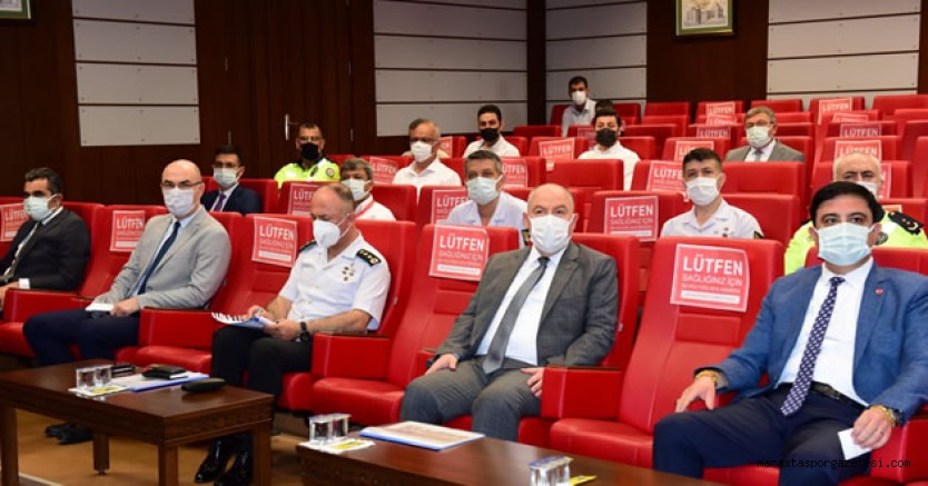 Koordinasyon toplantısı Vali Ömer Faruk Coşkun başkanlığında yapıldı
