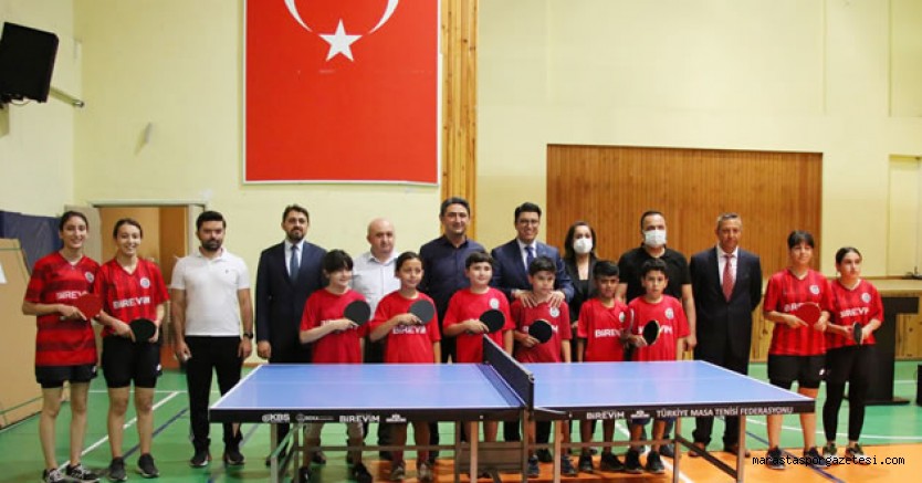 Masa Tenisi Masaları ve Spor Malzemeleri dağıtımı gerçekleştirildi