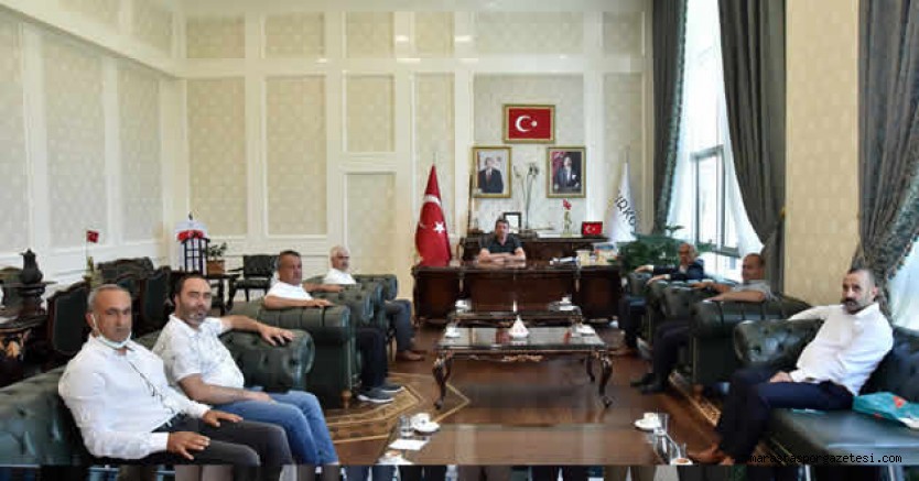 Başkan Okumuş ile spor yatırımları hakkında fikir alışverişinde bulundular
