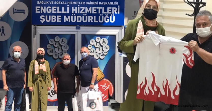 Kahramanmaraş Engelliler futbol kulüplerinden, Engelliler şube müdiresine ziyaret