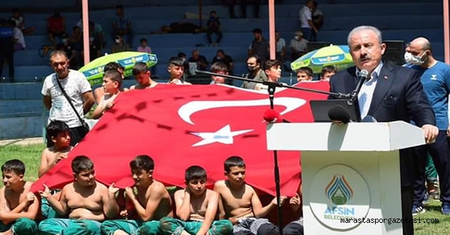 TBMM Başkanı Kahramanmaraş’ta pehlivanları izledi.