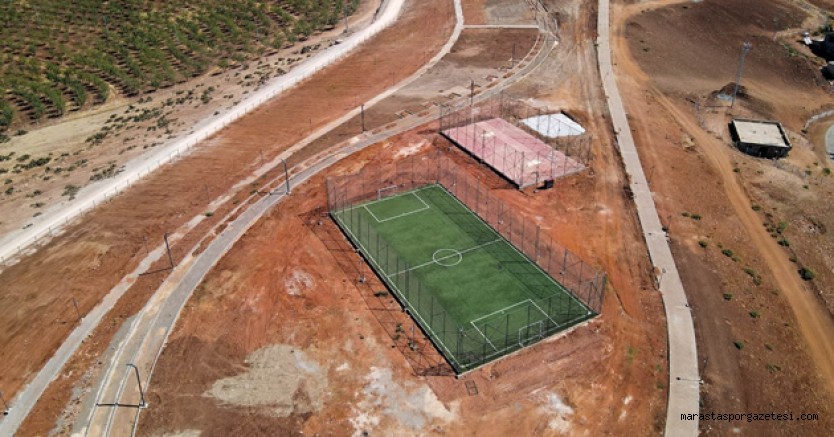 Basket ve futbol sahaları olan Pazarcık’a 95 Bin Metrekarelik Mesire Alanı