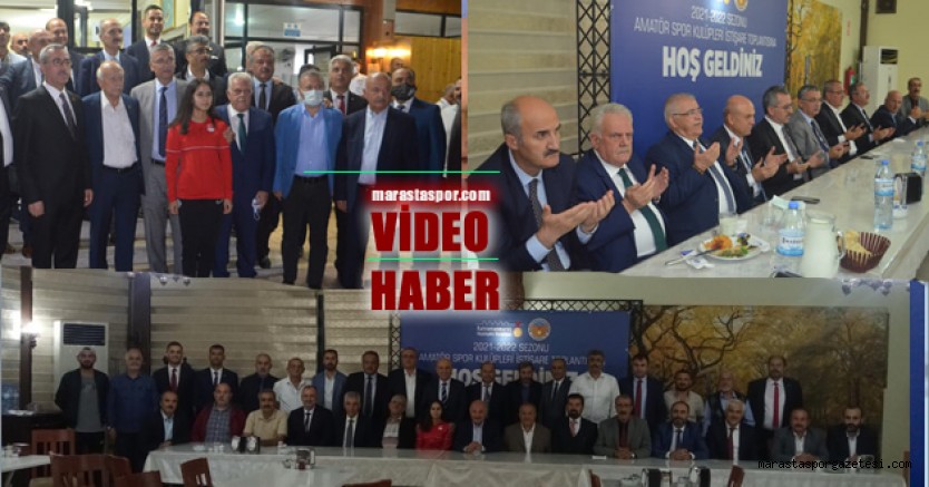 Kahramanmaraş Amatör Spor Kulüpleri İstişare toplantısı yapıldı