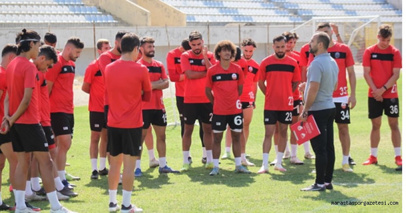 Kahramanmaraşspor, Sarıyer maçı hazırlıkları Selim Çetinkaya gözetiminde sürüyor