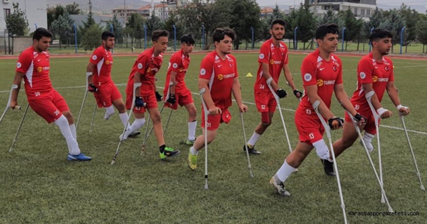 Kahramanmaraş’lı Genç Futbolcu Ampute Futbol Milli takımın kapına katıldı