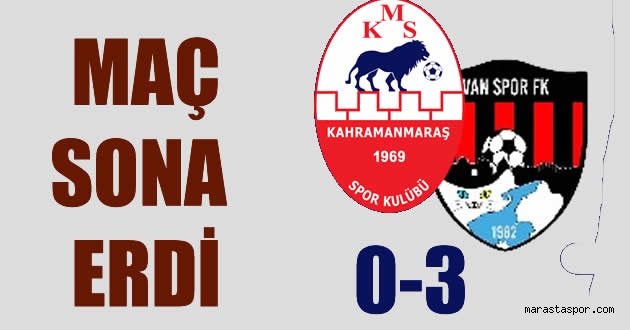 Kahramanmaraşspor 0-3 Van Spor maç sonucu özet