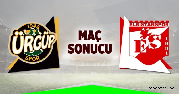 Ürgüpspor 0-1 Elbistan Spor maç sonucu özet