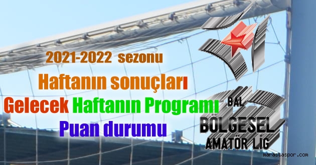 Bölgesel Amatör Lig 3. Bölge 3. Grupta 2.Haftanın sonuçları, 3.Haftanın Programı ve Puan durumu