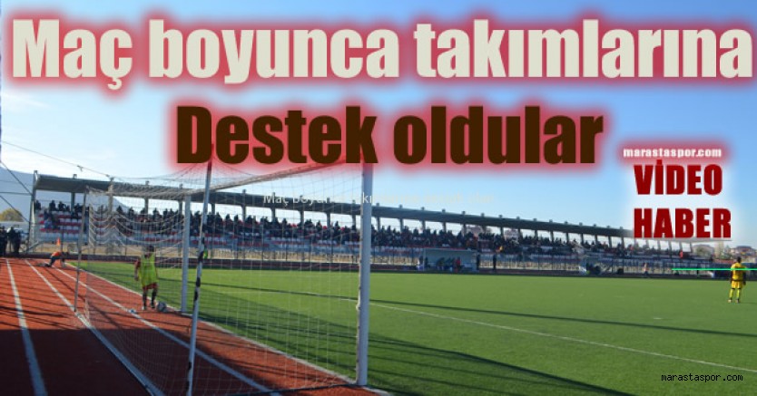 Elbistan’lılar takımlarını yalnız bırakmadı