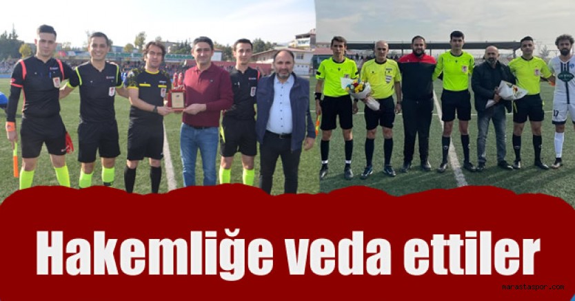 Eskalen ve Barman hakemliğe veda etti