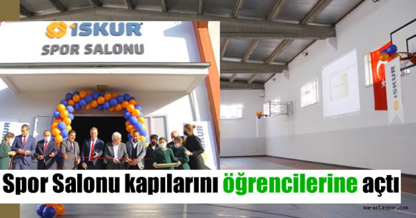 İskur’un Ortaokula yaptırdığı Spor Salonu Açıldı