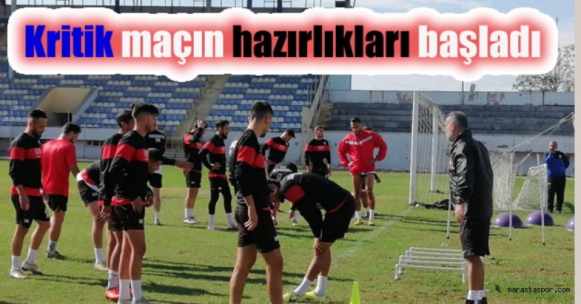 Kahramanmaraşspor’da Kritik maçın hazırlıkları başladı