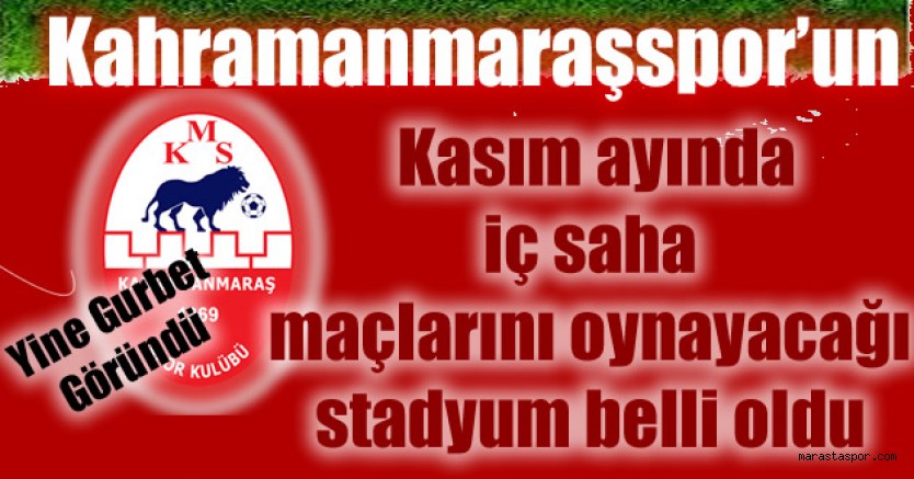 Kahramanmaraşspor Kasım ayı içerisinde 5 maç yapacak
