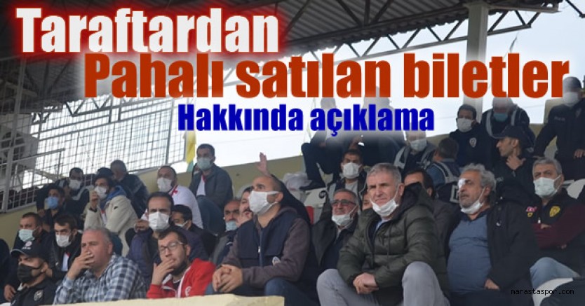 Kahramanmaraşspor, taraftarından ‘fahiş bilet fiyatı’ tepkisi