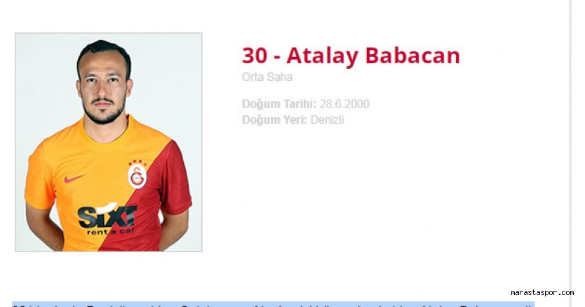 Atalay Babacan Kimdir? Hangi takımlarda oynadı? Nereli ? detaylar haberimizde