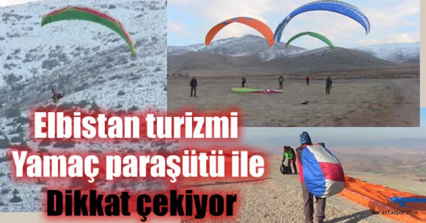 Başkan Gürbüz, Elbistan turizmi yamaç paraşütü ile dikkat çekiyor