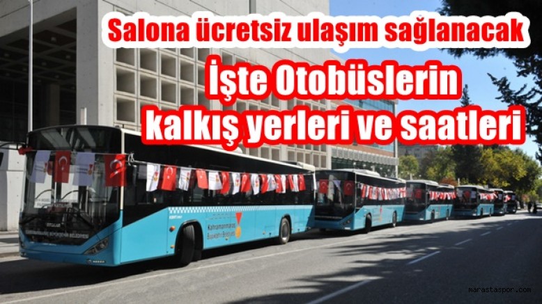 Güreş Şampiyonası için Ücretsiz servis yapılacak