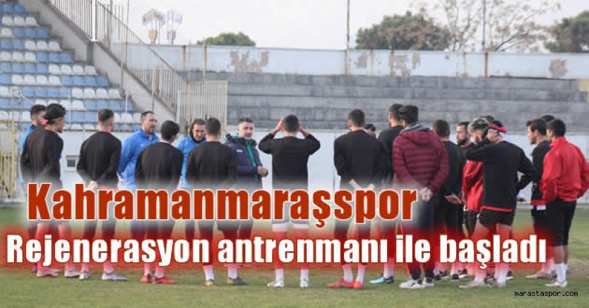 Kahramanmaraşspor’da, Sakaryaspor maçının hazırlıkları başladı