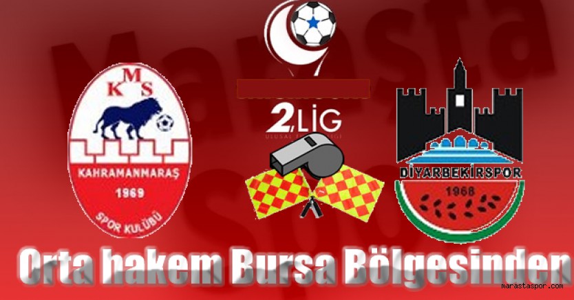 Kahramanmaraşspor’un, Diyarbekirspor ile oynayacağı maçın hakemleri açıklandı