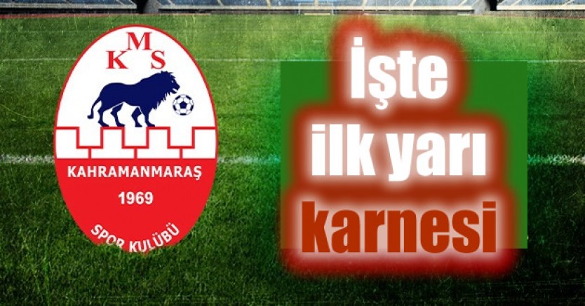 Kahramanmaraşspor’un ilk yarı karnesi