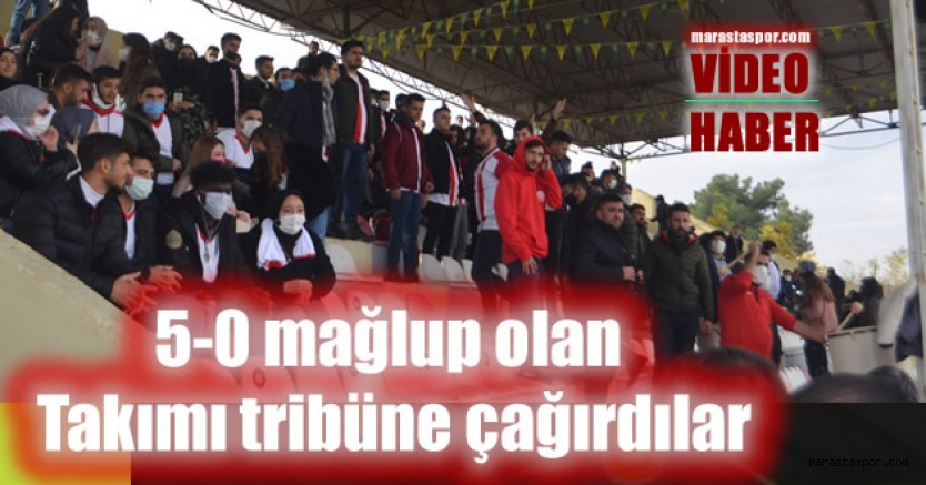 Kahramanmaraşspor’un yeni taraftar grubu farklı mağlubiyet sonrası takımı tribüne çağırdı