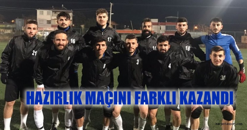 Arayı boş geçmek istemeyen Andırın Yeşildağspor, hazırlık maçı yaptı