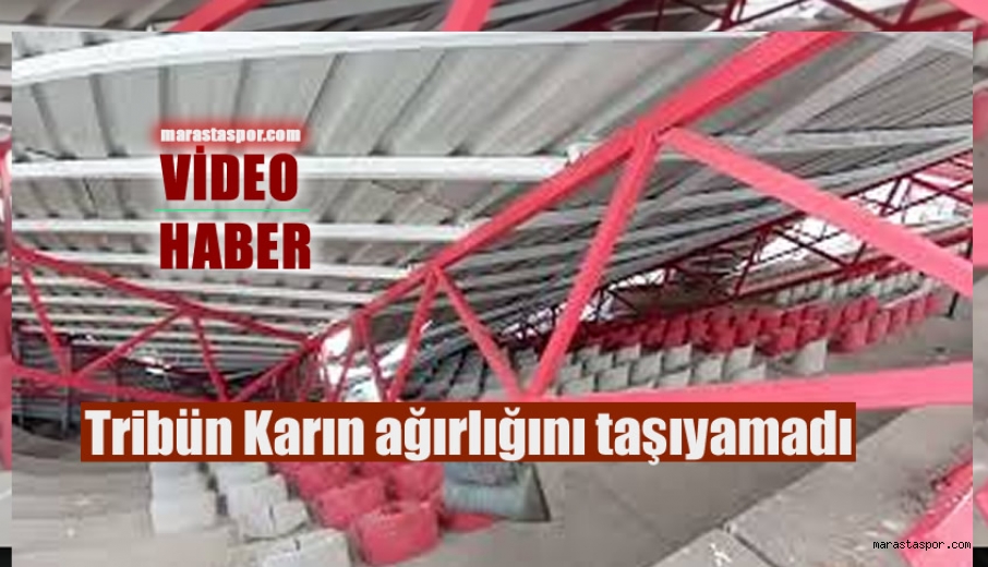 Batıpark Spor Kompleksinde bulunan tribünün çatısı çöktü