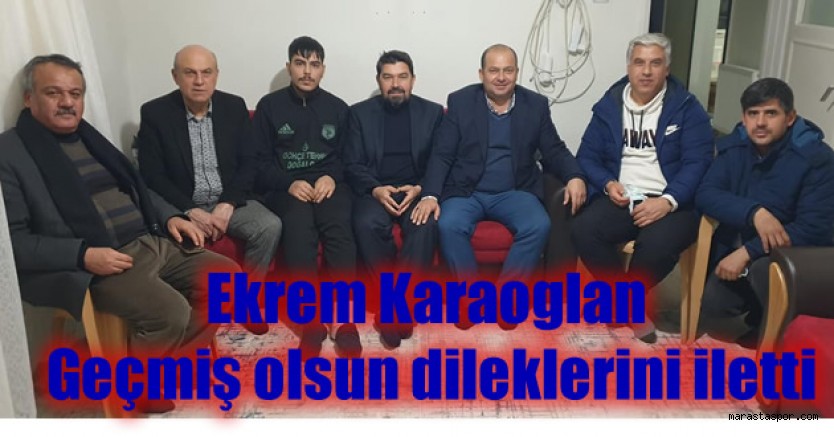 Ekrem Karaoglan ve yönetimi, Hasan Agar’ı evinde ziyaret etti