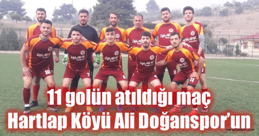 Hartlap Köyü Ali Doğanspor, Bertizspor’u mağlup etti