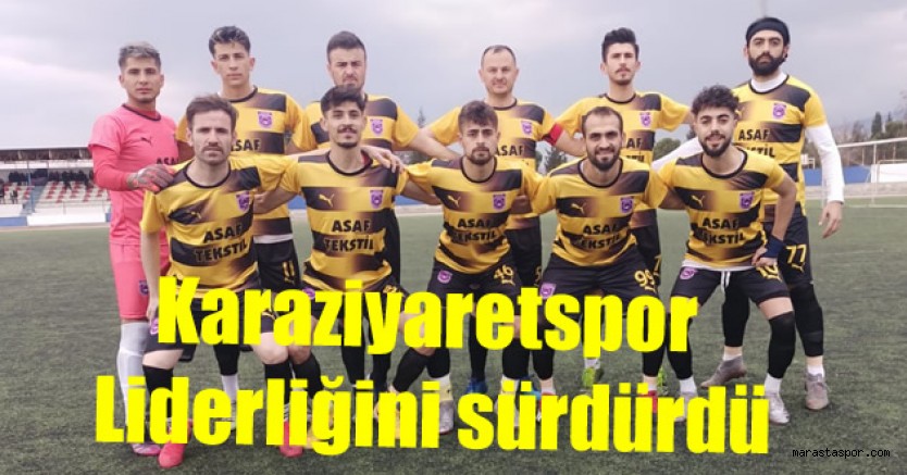 Karaziyaretspor, Dulkadiroğlu 1337 Spor’u mağlup etti