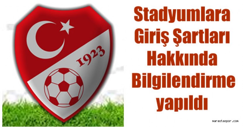 TFF maçlara girişte yeni bir şart getirdi