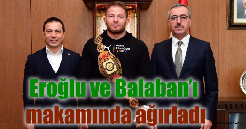 Başkan Güngör, Eroğlu ve Balaban’ı Ağırladı