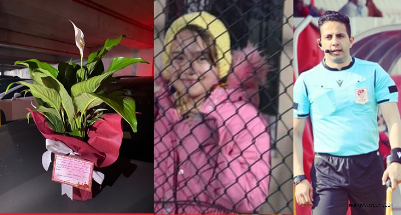 Kahramanmaraş’ta maçın hakemi yaptığı hareketle gönülleri kazandı