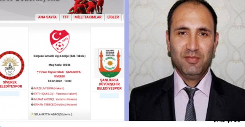 Selahattin Abacı’ya Bölgesel Ligde görev