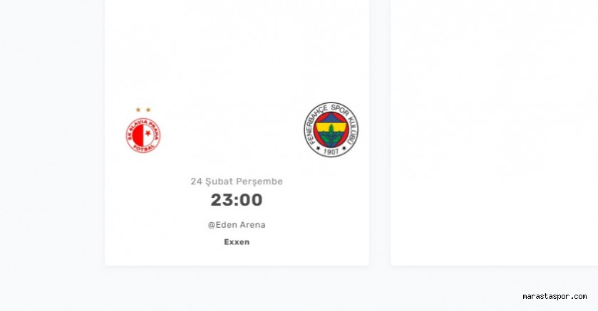 taraftarium24 Slavia Prag – Fenerbahçe maçı canlı izle