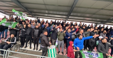 Karaziyaretspor, maçında Nahırönü Dumlupınarspor taraftarı