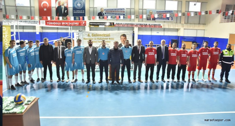 Türkoğlu Belediyesi’nin geleneksel voleybol turnuvası turnuvası başladı