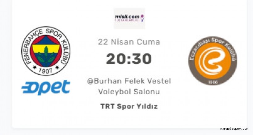 Fenerbahçe Opet – Eczacıbaşı maçı özet