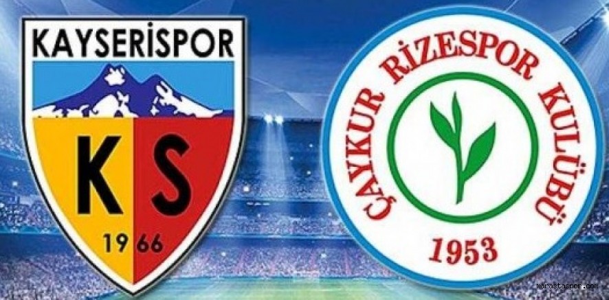 Kayserispor 1-1 Rizespor özet