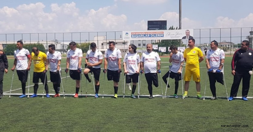 Kahramanmaraş Ampute takımı, 1.Lige yükselmeyi Pazar gününe bıraktı
