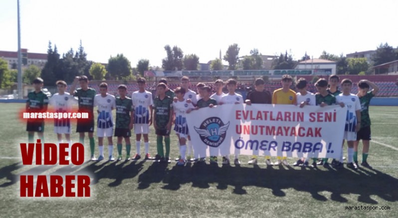 Sahaya ”Evlatların Seni Unutmayacak Ömer Baba” pankartı ile çıktılar