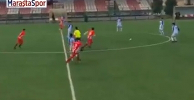 öksun Belediyespor U-16 oyuncusunun attığı iki gol