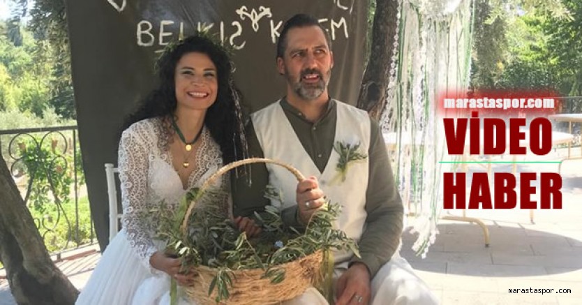 Kahramanmaraş’ta Belkıs ve Kerem bisikleti gelin aracı gibi süsledi