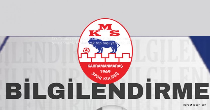 Kahramanmaraşspor’da yeni sezon hakkında bilgilendirme yapıldı