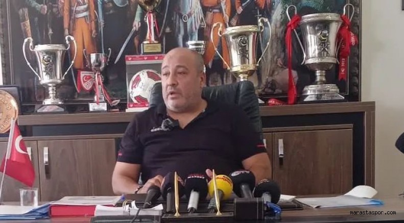 Kahramanmaraşspor başkanı Fatih Mehmet Ceyhan, basın toplantısı yaptı