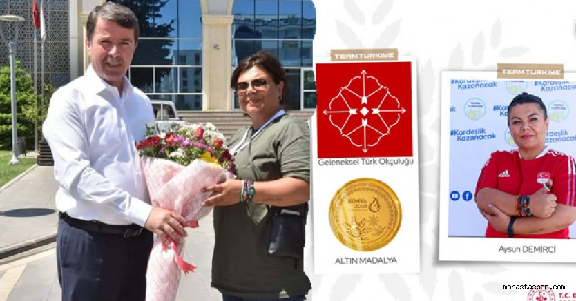 Türkoğlu’na Bir Altın Madalya’da daha geldi