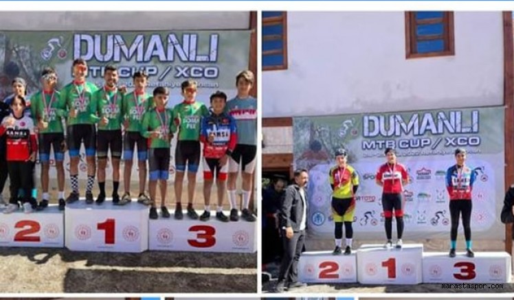 Kahramanmaraş’lı Dağ Bisikleti Kupasında sporcularımız madalyalar ile döndü