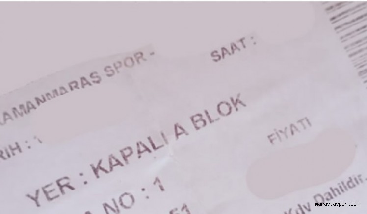 Kahramanmaraşspor, Karaman FK maçının bilet fiyatları belli oldu