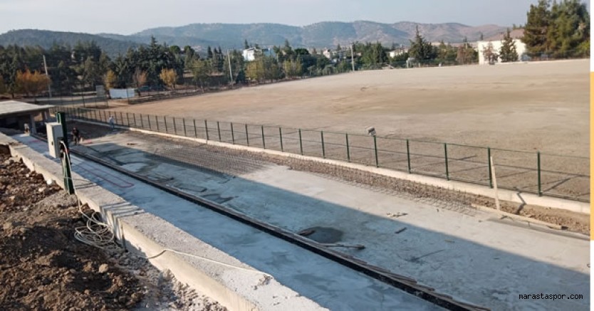 Karacasu Ferhuş Stadyum İnşaat alanından görüntüler